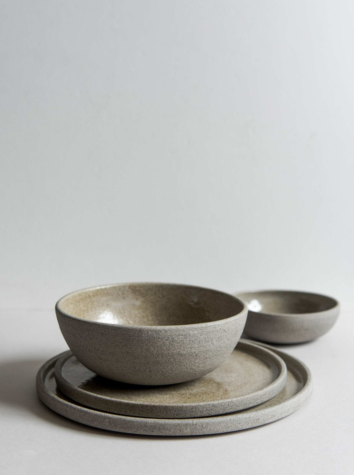 Concrete Stoneware Dinner Plate, detail view