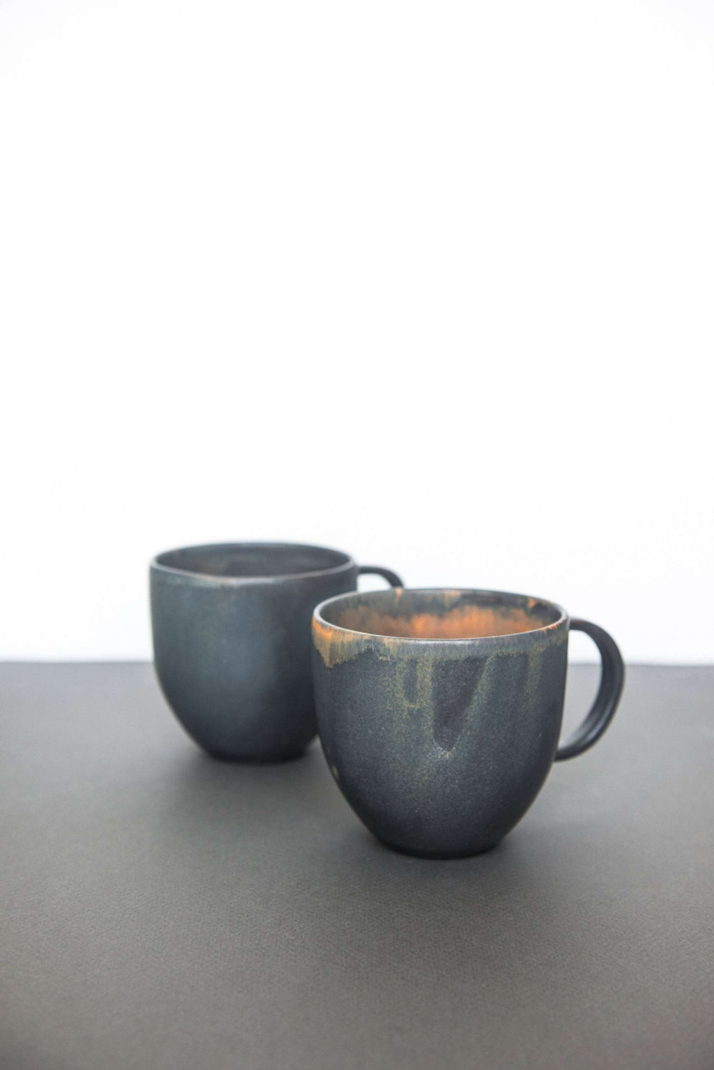 Rust Stoneware Coffee Mug, another angle