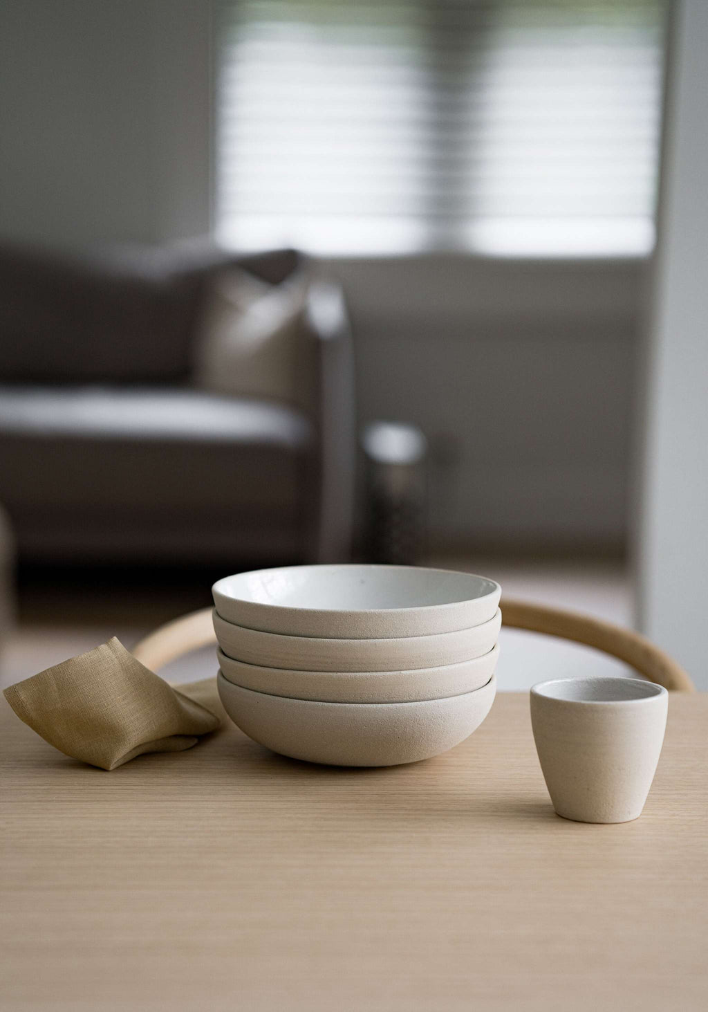 Exposed Clay Stoneware Coffee Cup, view 6