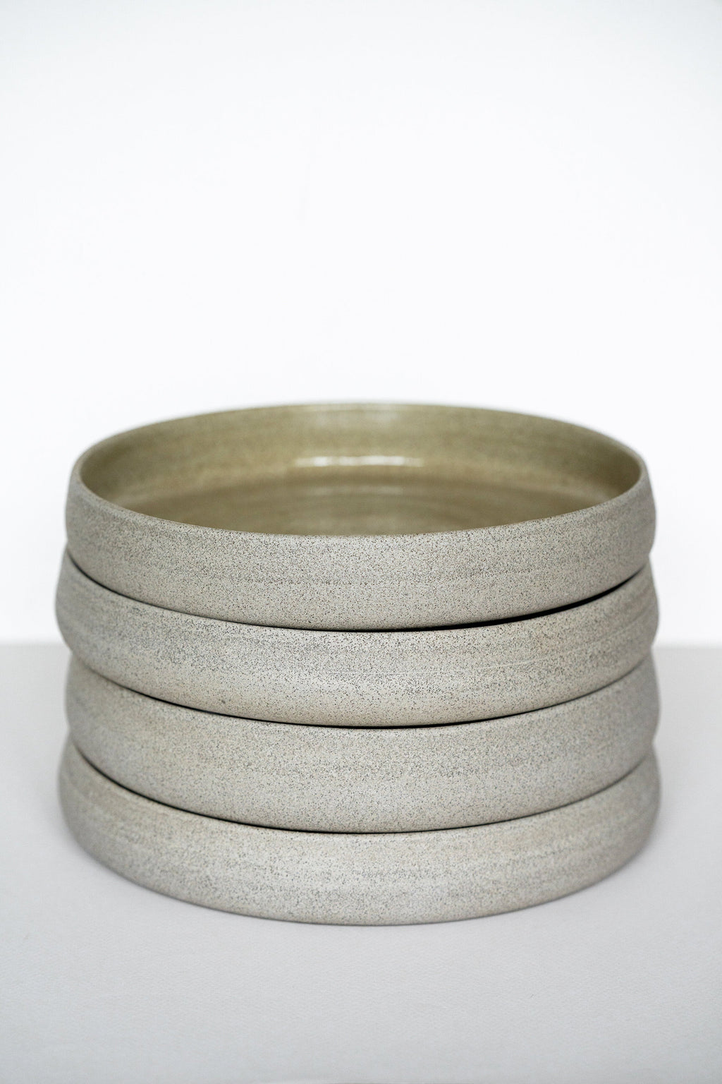 Concrete Stoneware Dinner Plate, High Sides, view 6