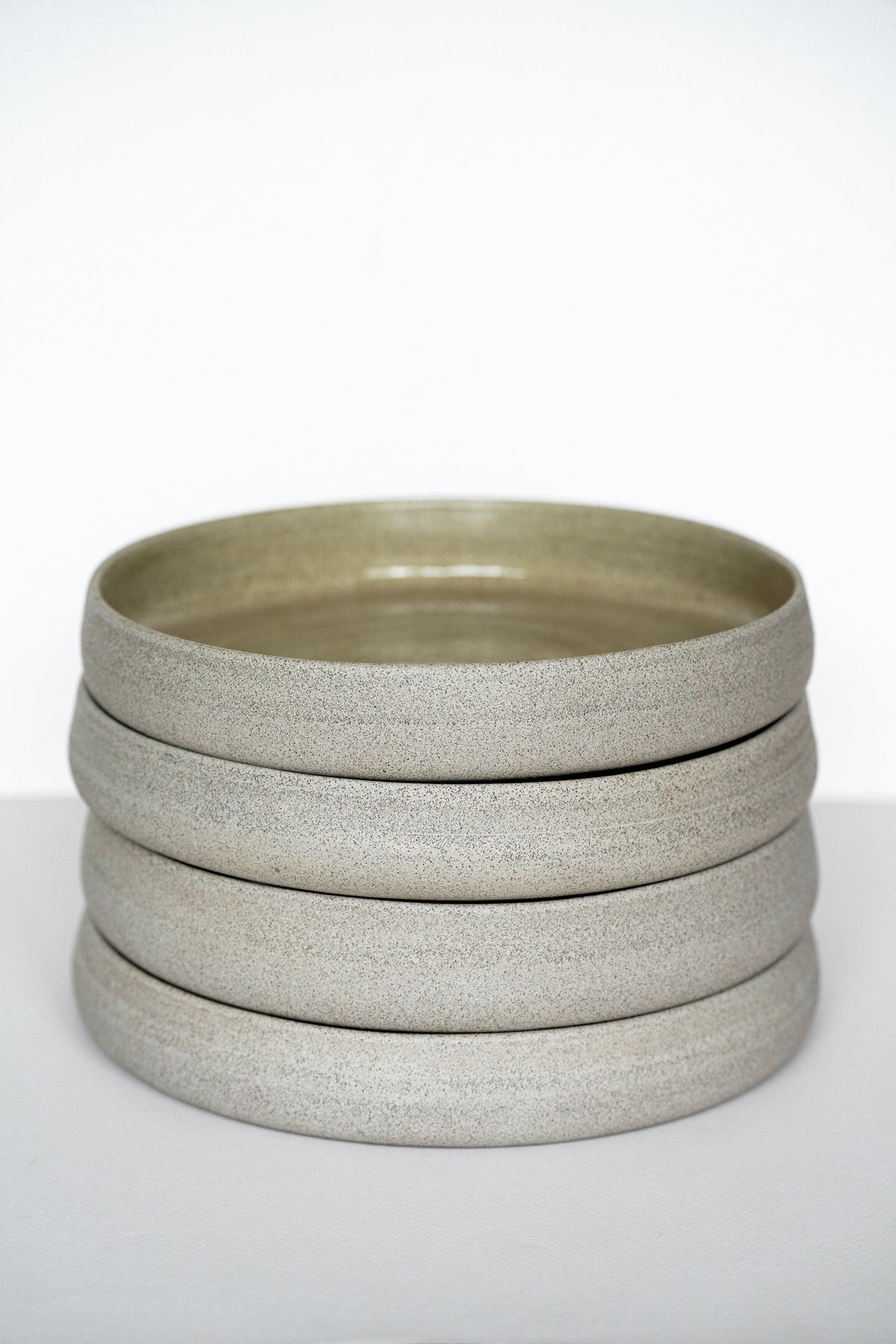 Concrete Stoneware Dinner Plate, High Sides, view 6