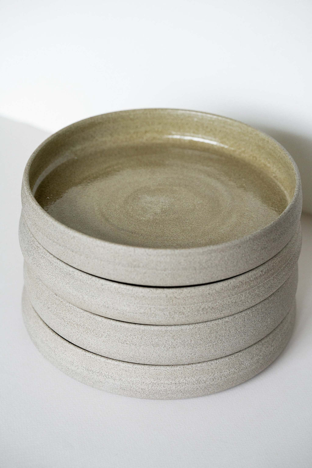 Concrete Stoneware Dinner Plate, High Sides, view 7
