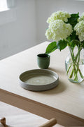 Concrete Stoneware Dinner Plate, High Sides