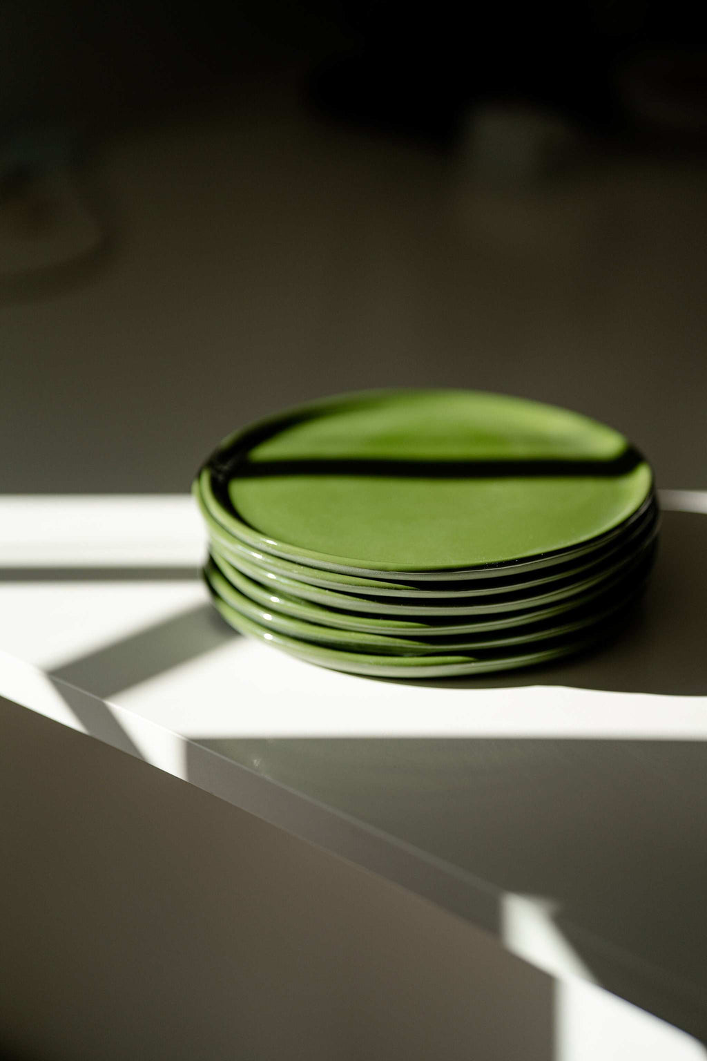 Handmade Porcelain Plates, Sage Green, view 6