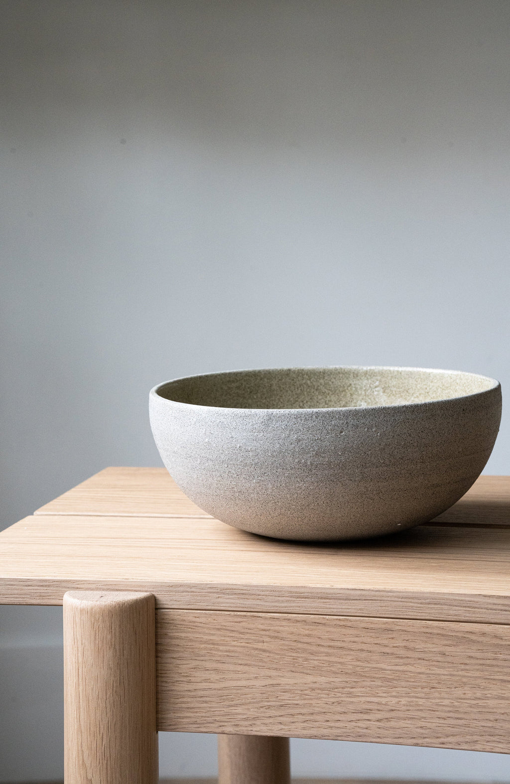 Concrete Stoneware Ramen Bowl, detail view