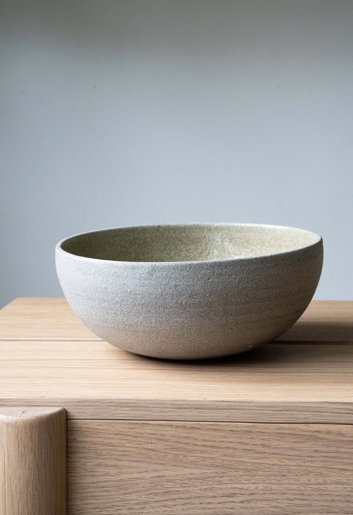 Concrete Stoneware Nesting Bowl Set, detail view