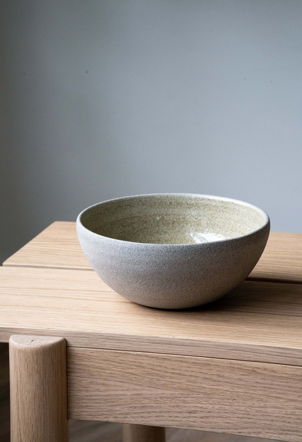 Concrete Stoneware Everyday Bowl, detail view