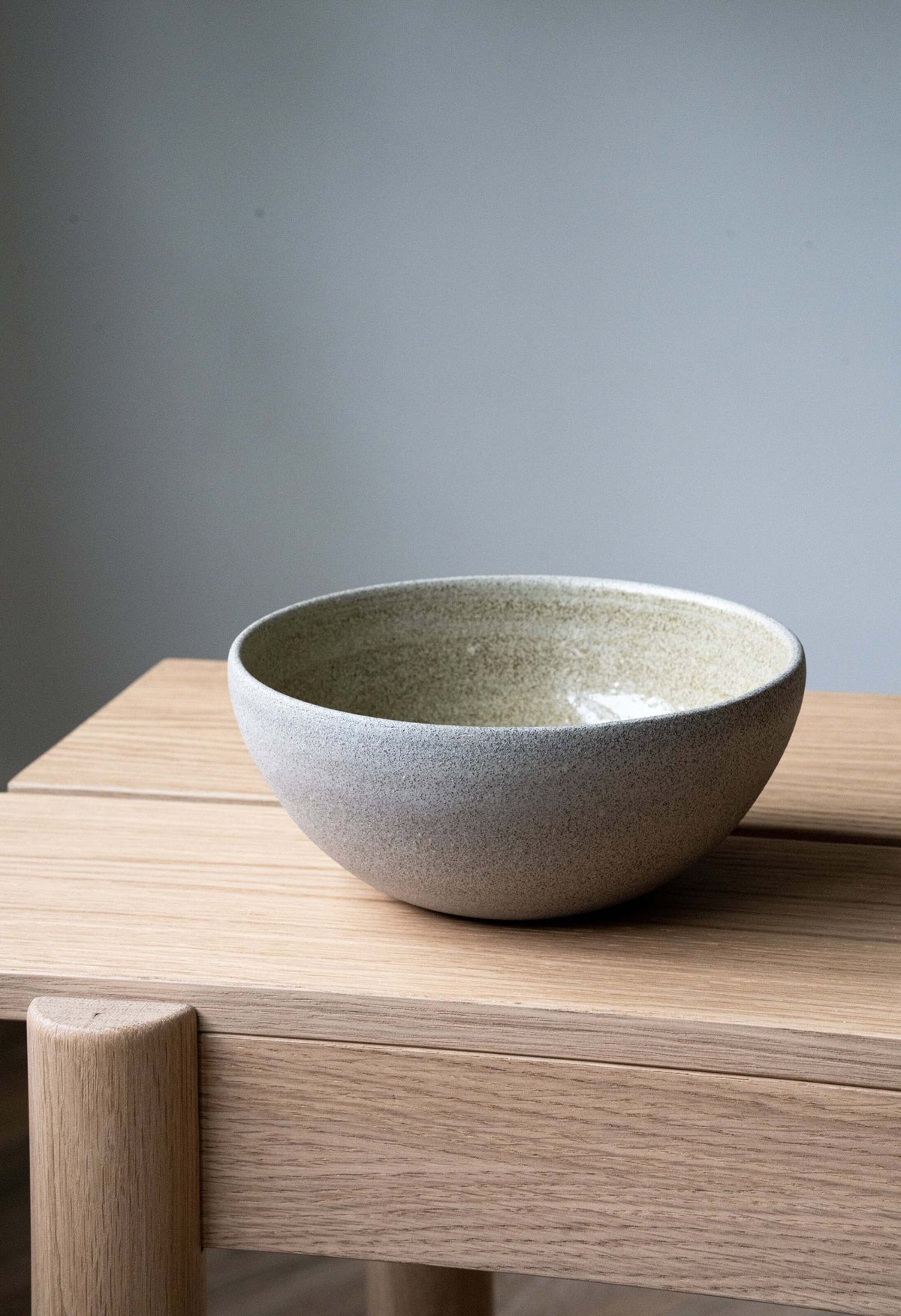 Concrete Stoneware Everyday Bowl, detail view