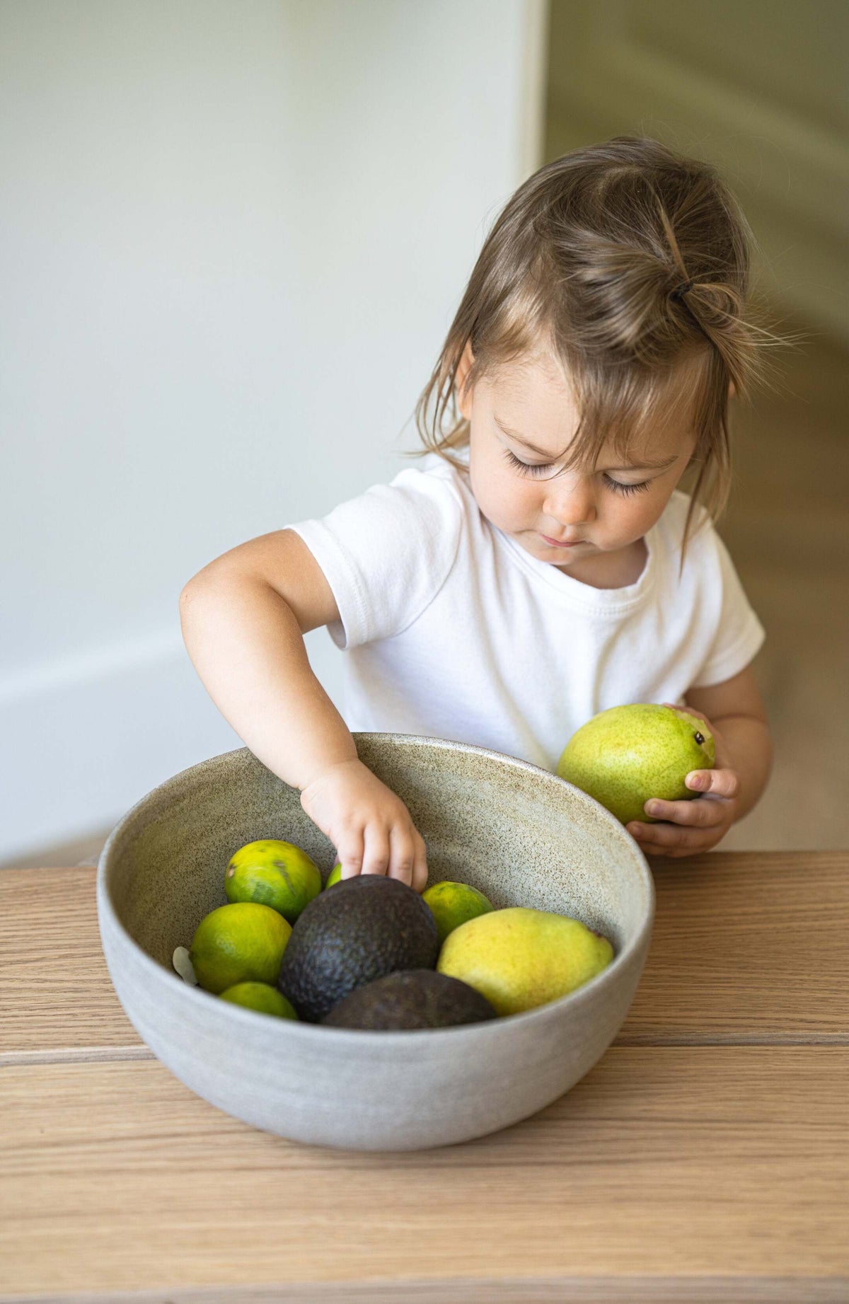 Concrete Stoneware Fruit Bowl, Large