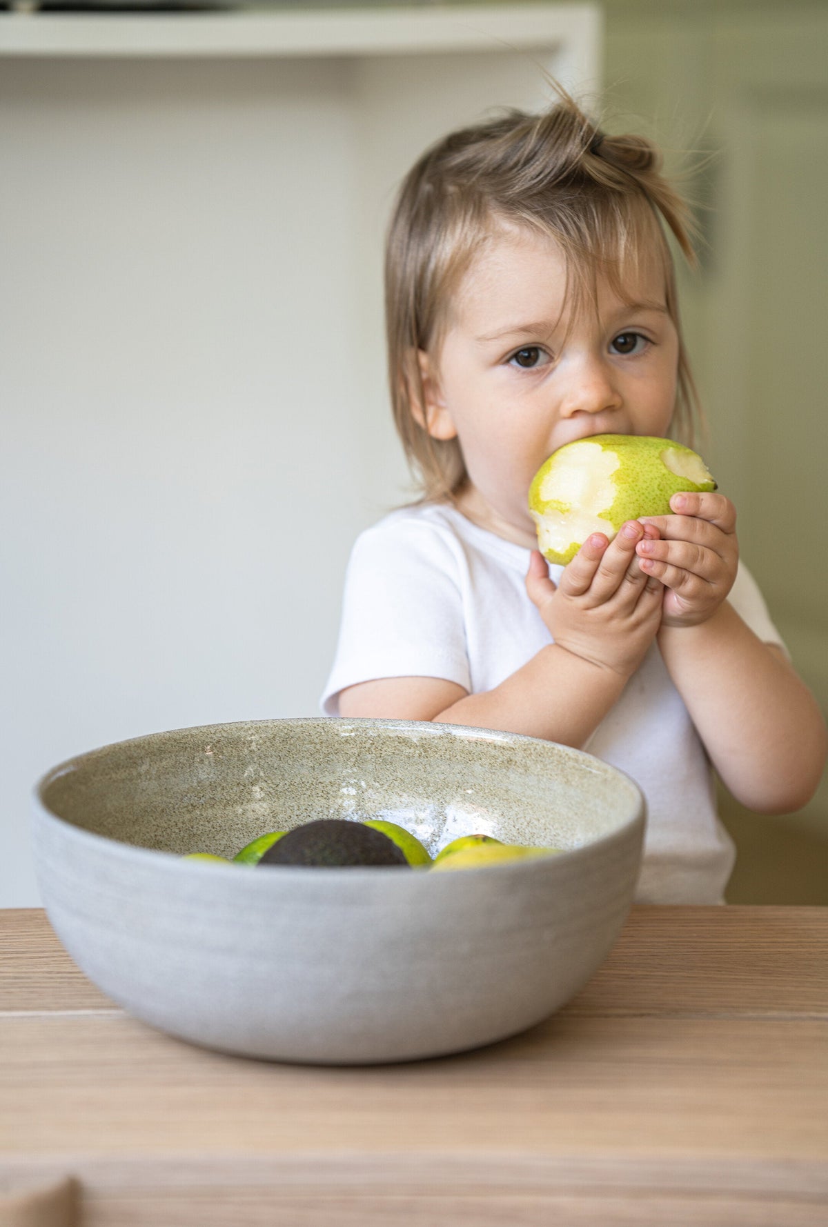 Concrete Stoneware Fruit Bowl, Large, view 5