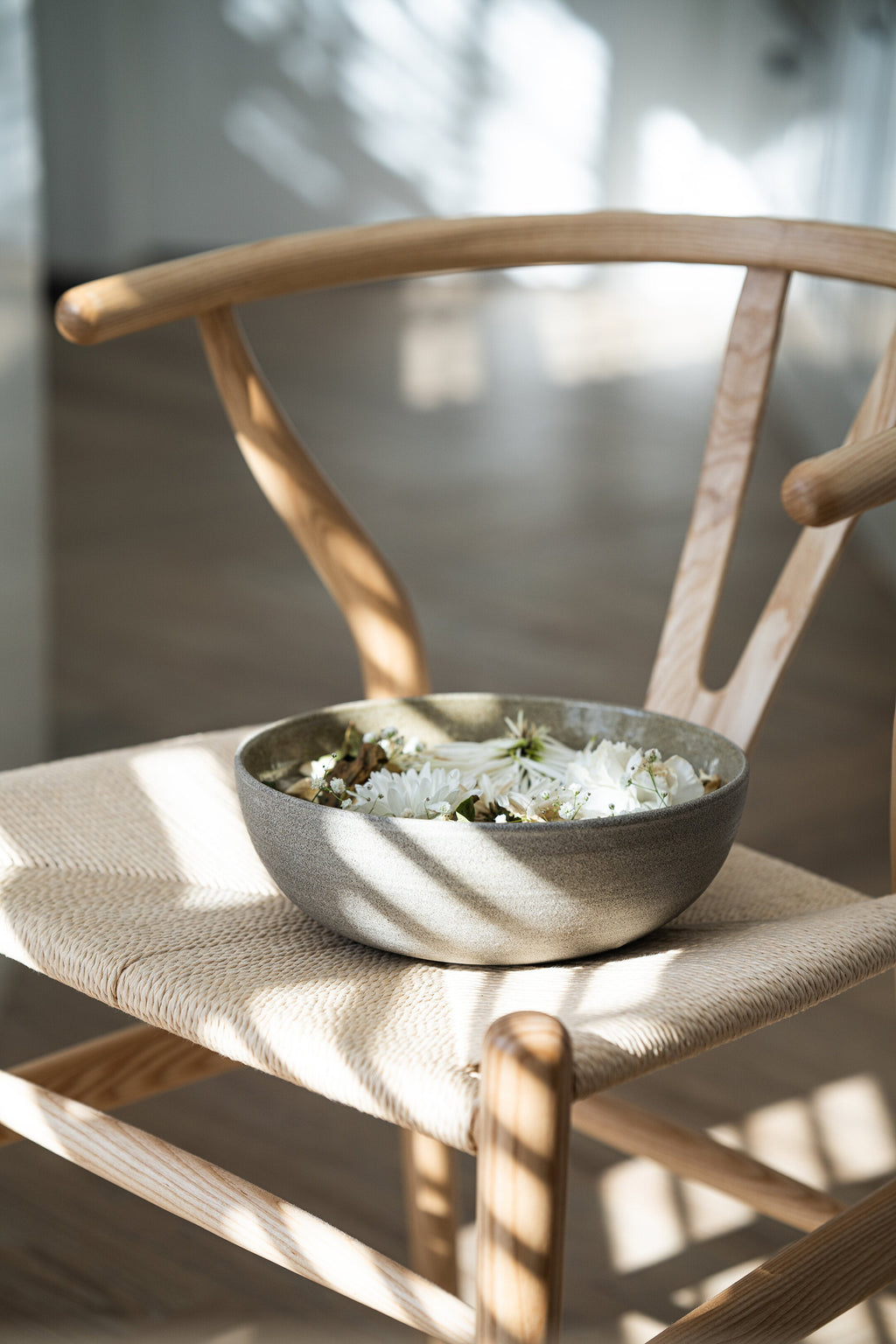 Concrete Stoneware Fruit Bowl, Large