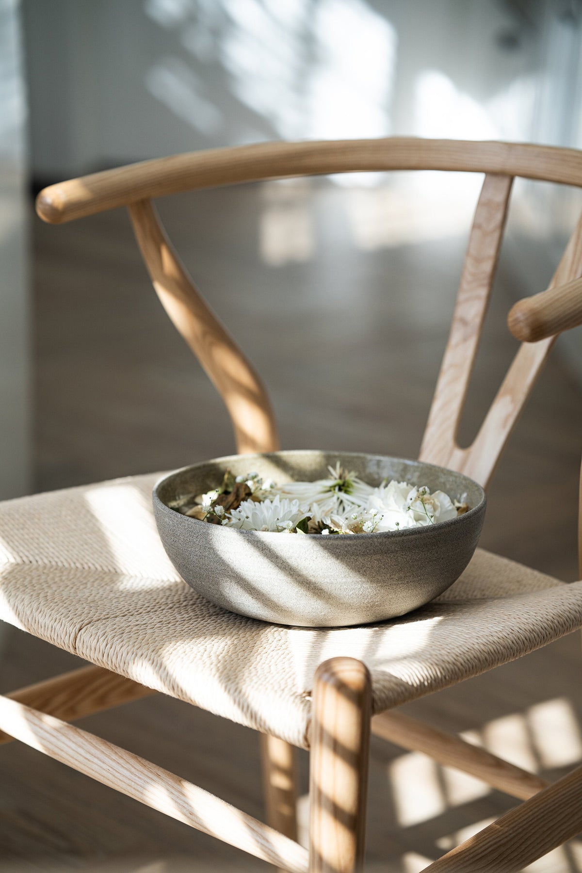 Concrete Stoneware Fruit Bowl, Large