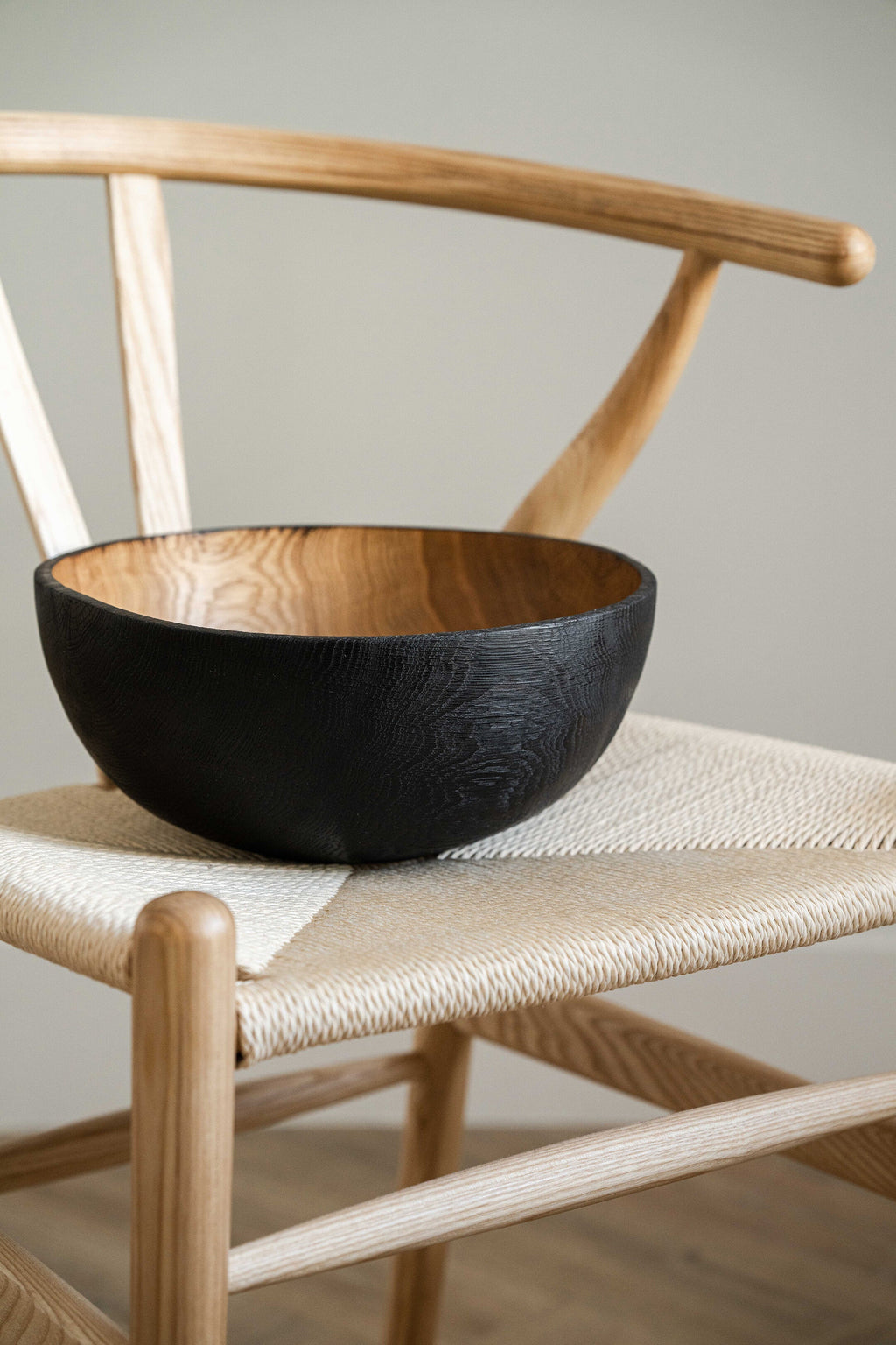Half-Charred Wood Bowl, Large