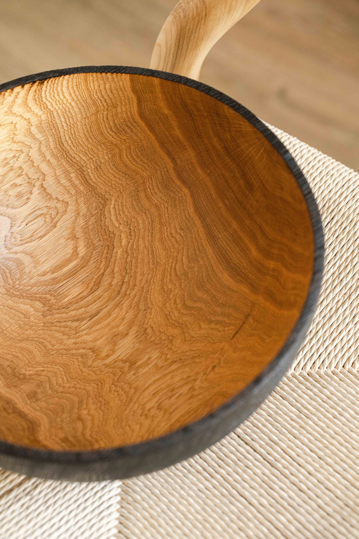 Half-Charred Wood Bowl, Large, view 6