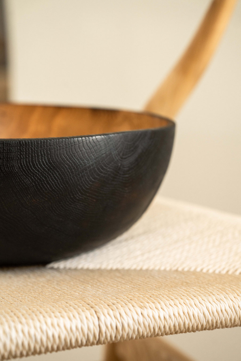 Half-Charred Wood Bowl, Large, view 5