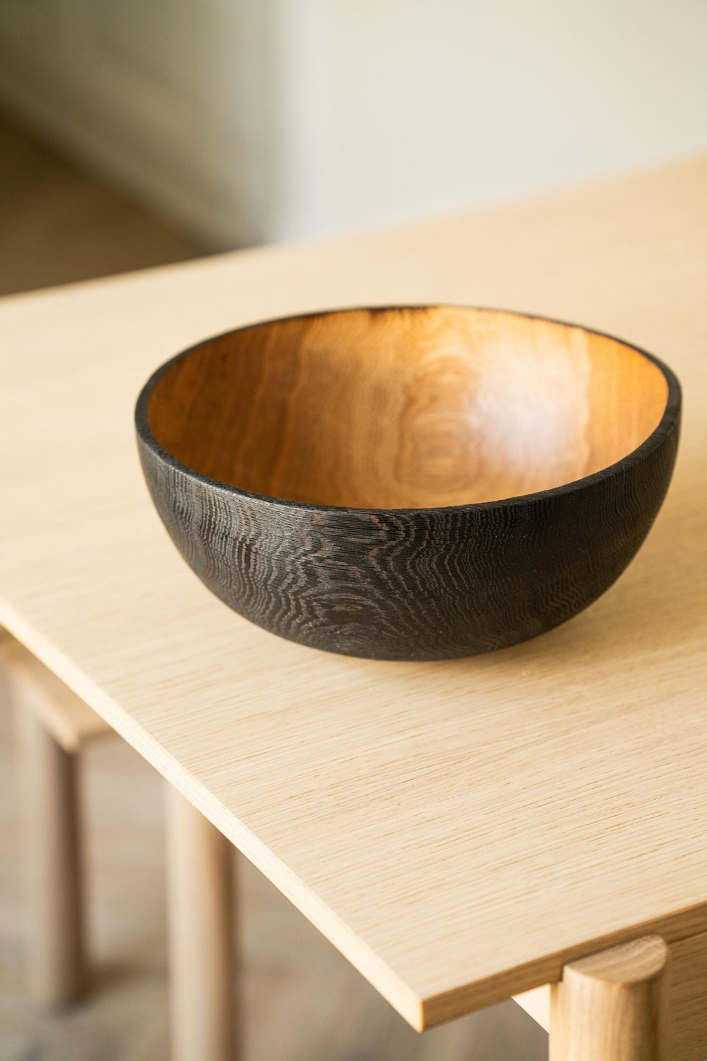 Half-Charred Wood Bowl, Large, view 7