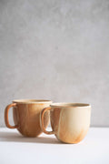 Beige Stoneware Coffee Mug