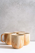 Beige Stoneware Coffee Cup