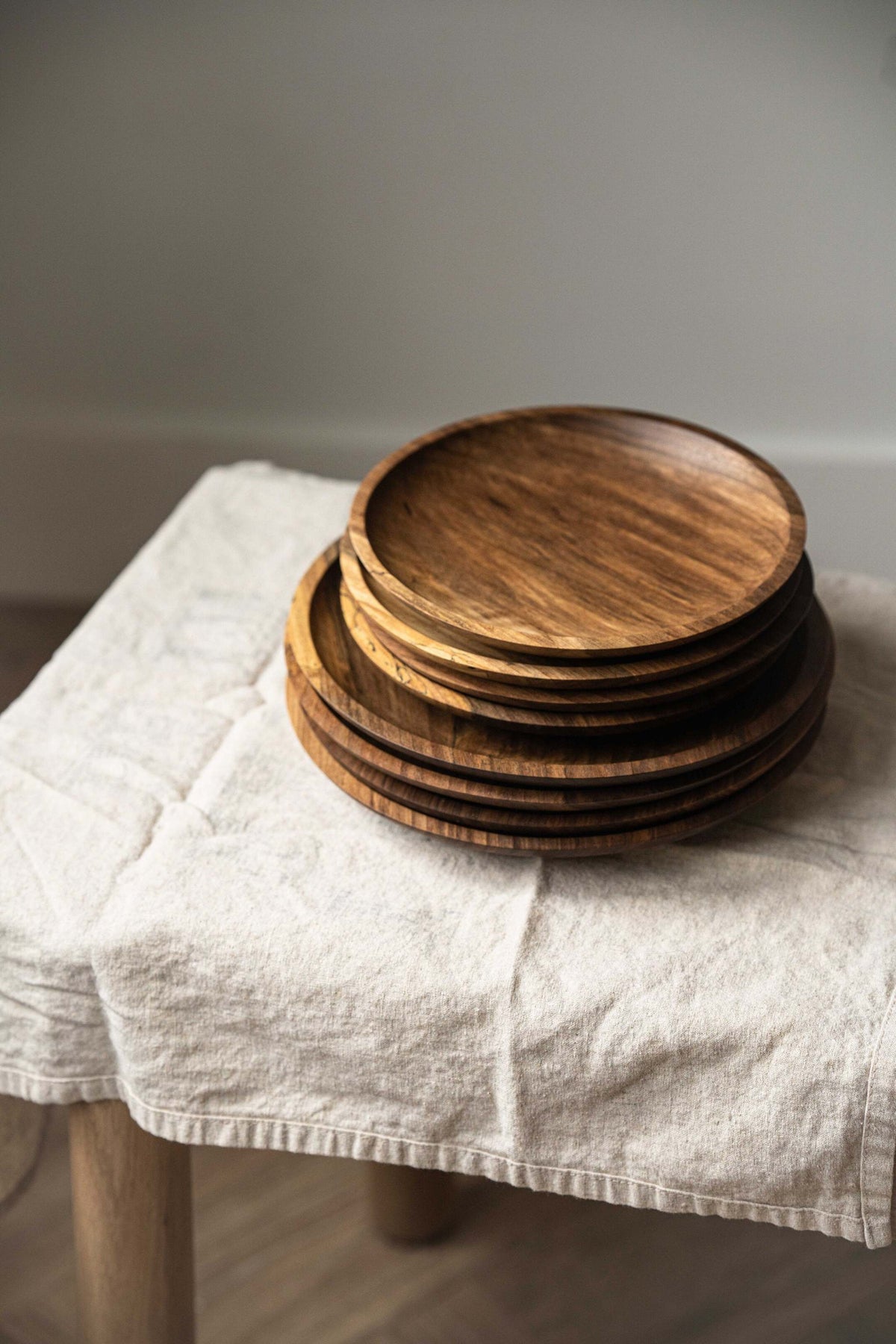 Hand-Carved Walnut Plate, view 5