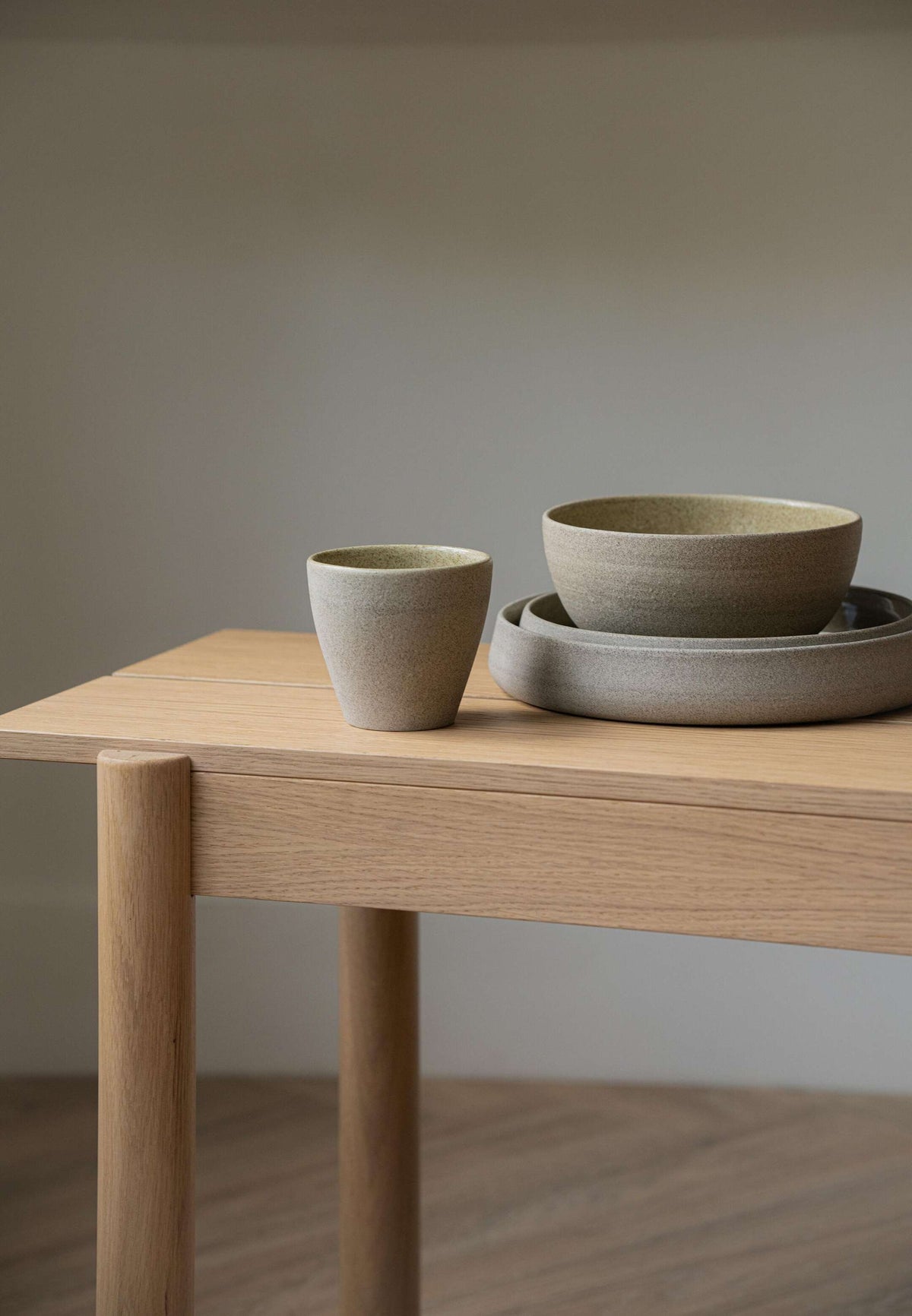 Concrete Stoneware Coffee Mug, detail view