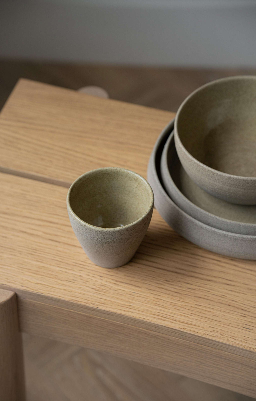 Concrete Stoneware Coffee Mug, another angle