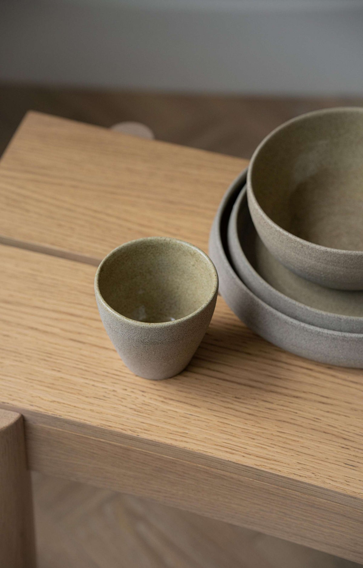 Concrete Stoneware Coffee Mug, another angle