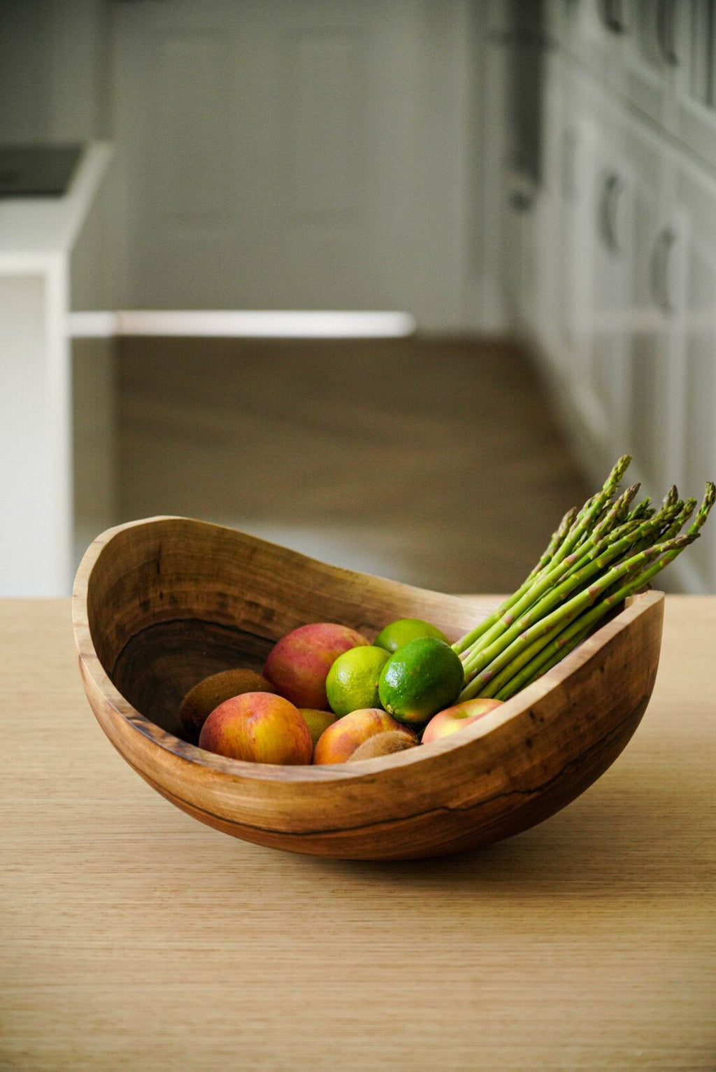 Hand-Carved Walnut Bowl, Extra Large