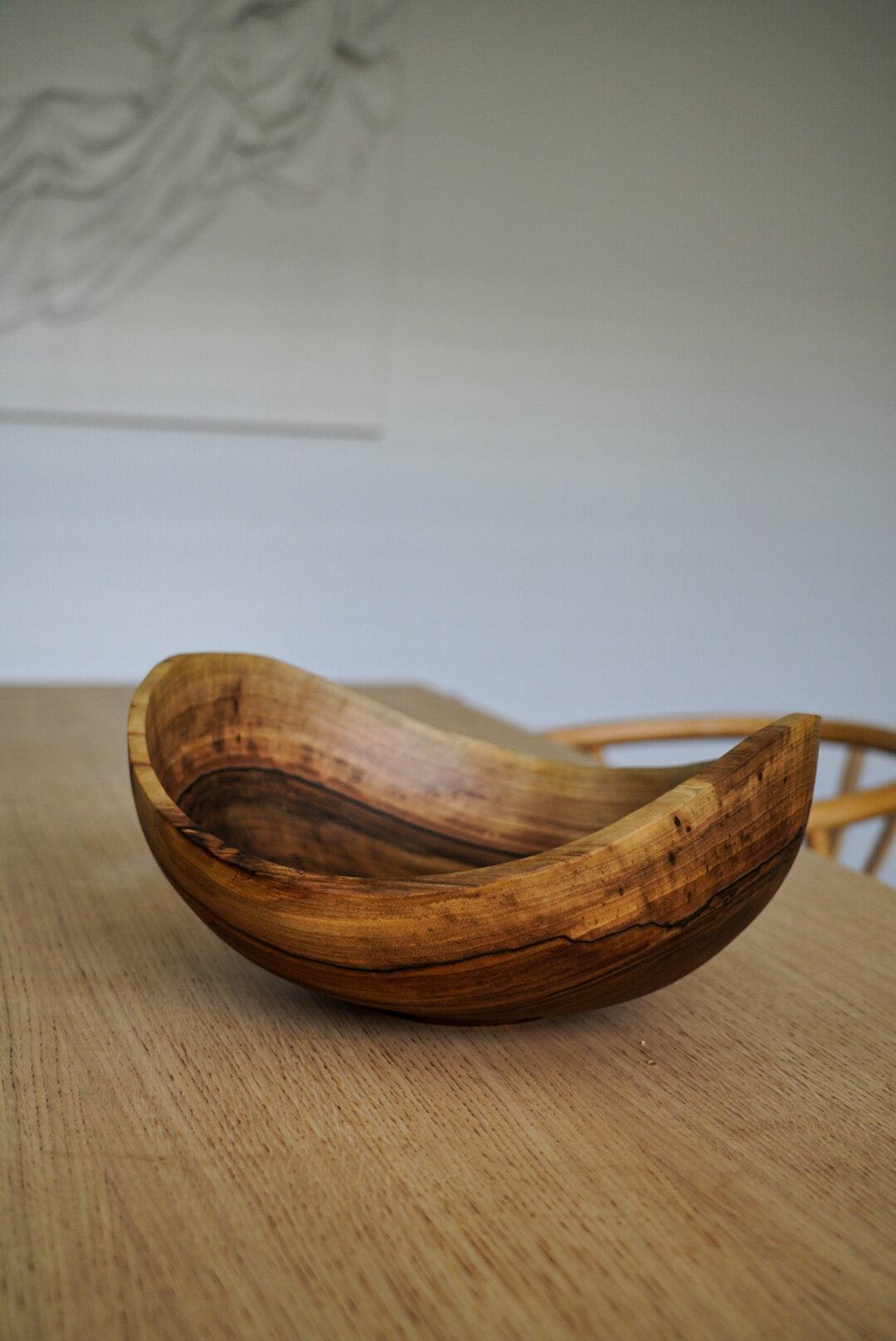 Hand-Carved Walnut Bowl, Extra Large, view 7