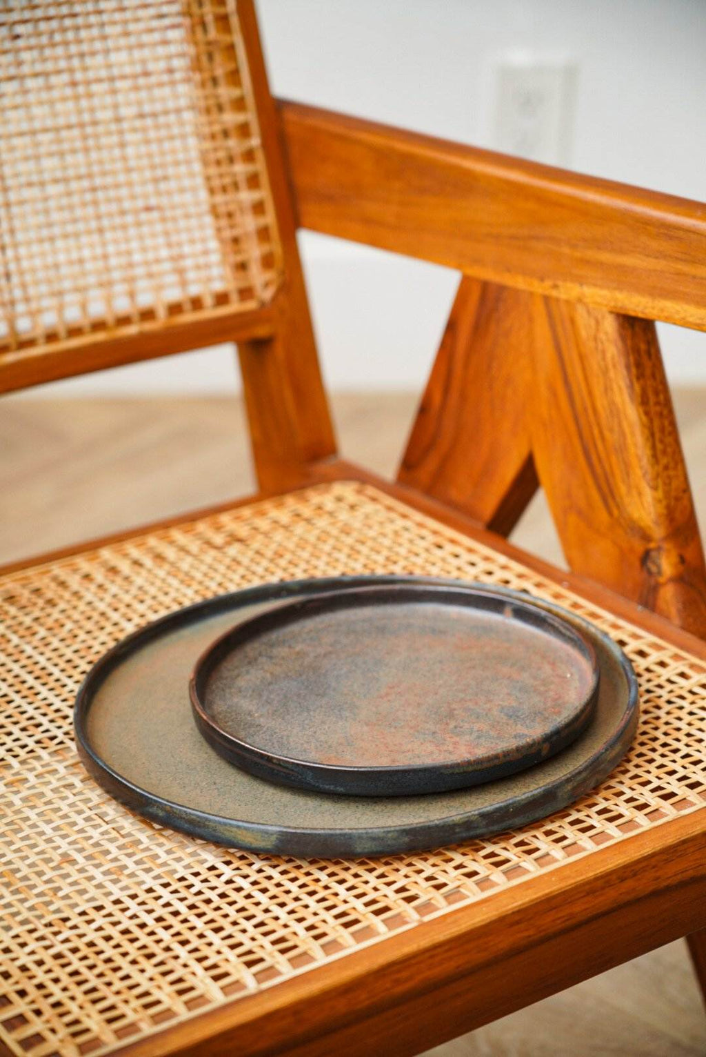 Rust Stoneware Dinner Plate, view 6