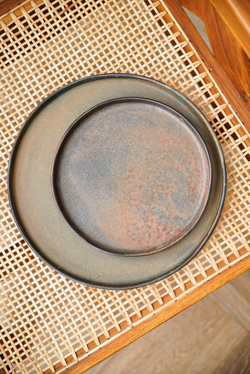Rust Stoneware Dinner Plate, view 7