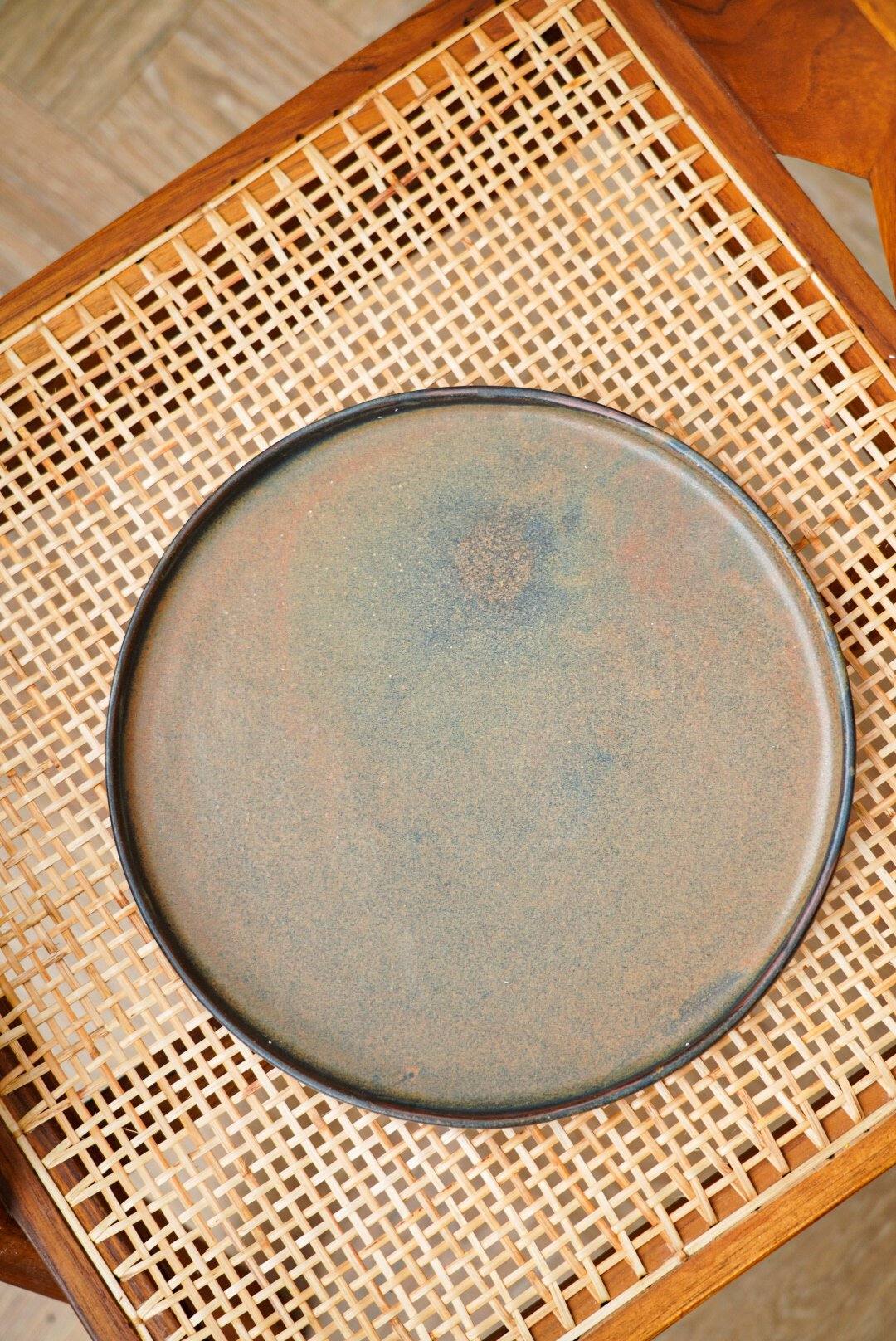 Rust Stoneware Dinner Plate