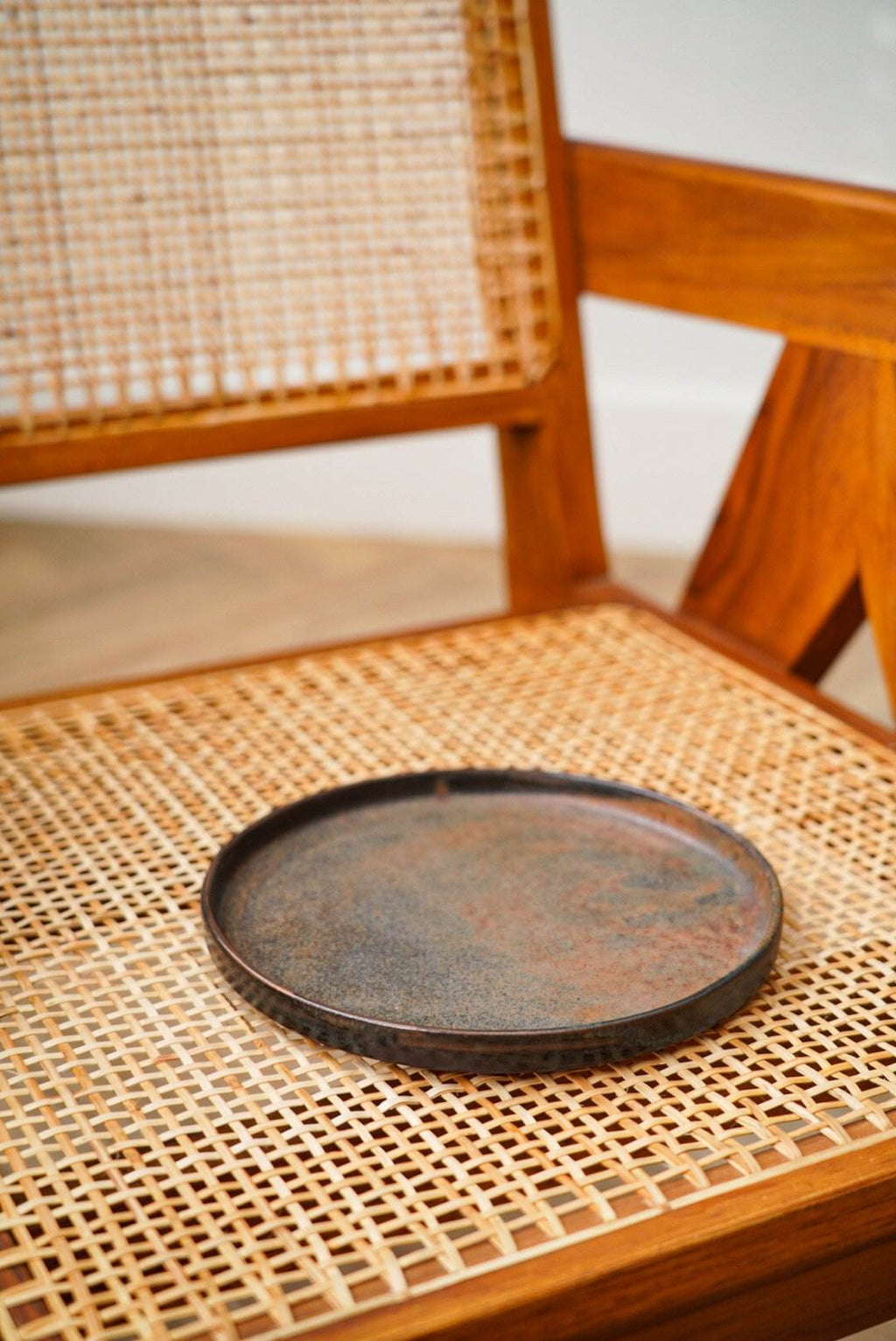Rust Stoneware Dinner Plate