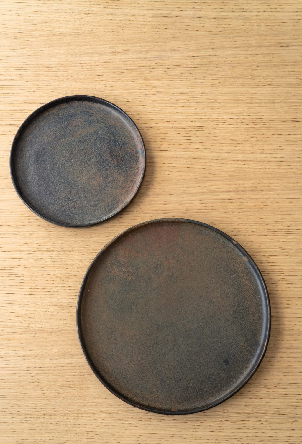 Rust Stoneware Dinner Plate, another angle