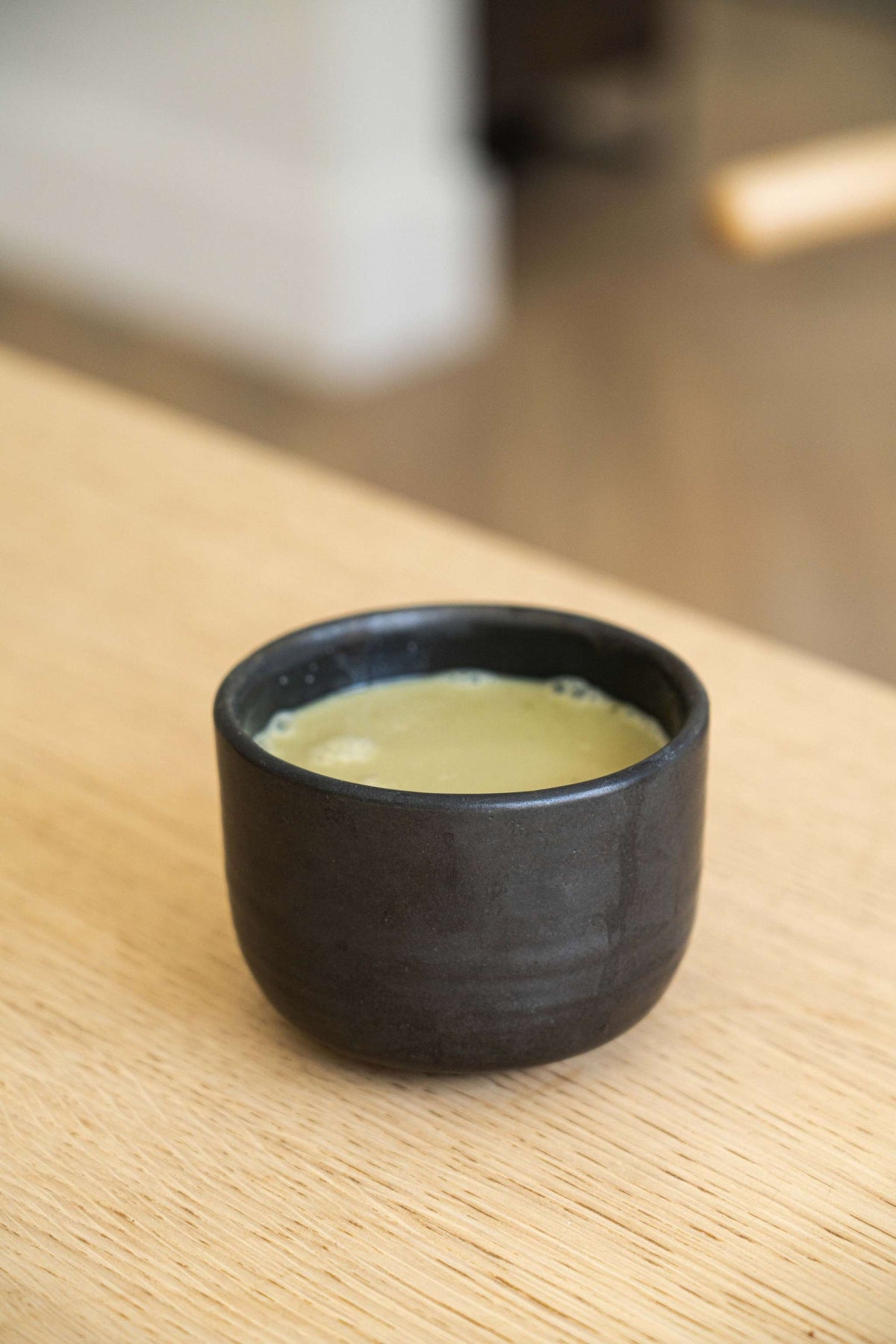 Black Stoneware Matcha Bowl, view 6