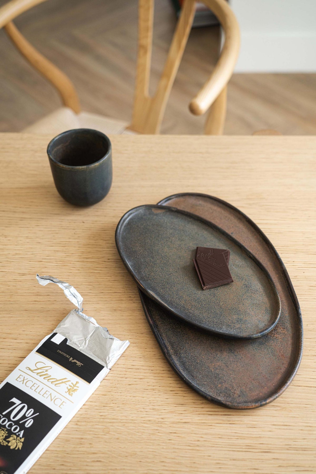 Rust Matte Oval Serving Platter