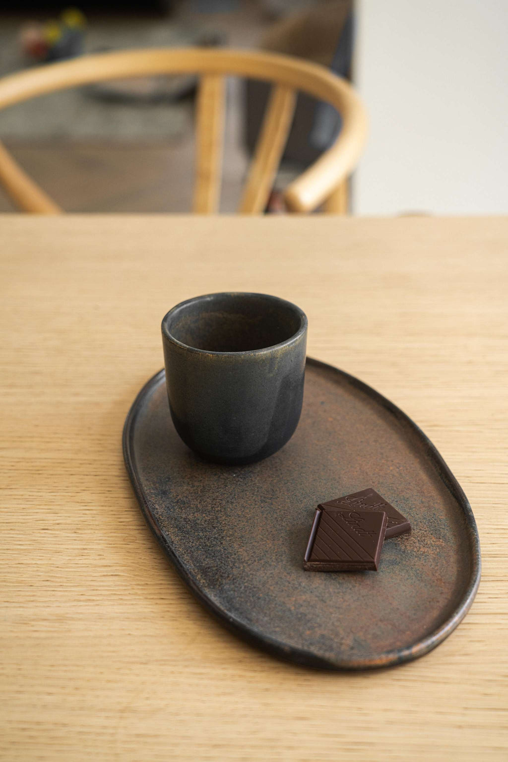 Rust Matte Oval Serving Platter