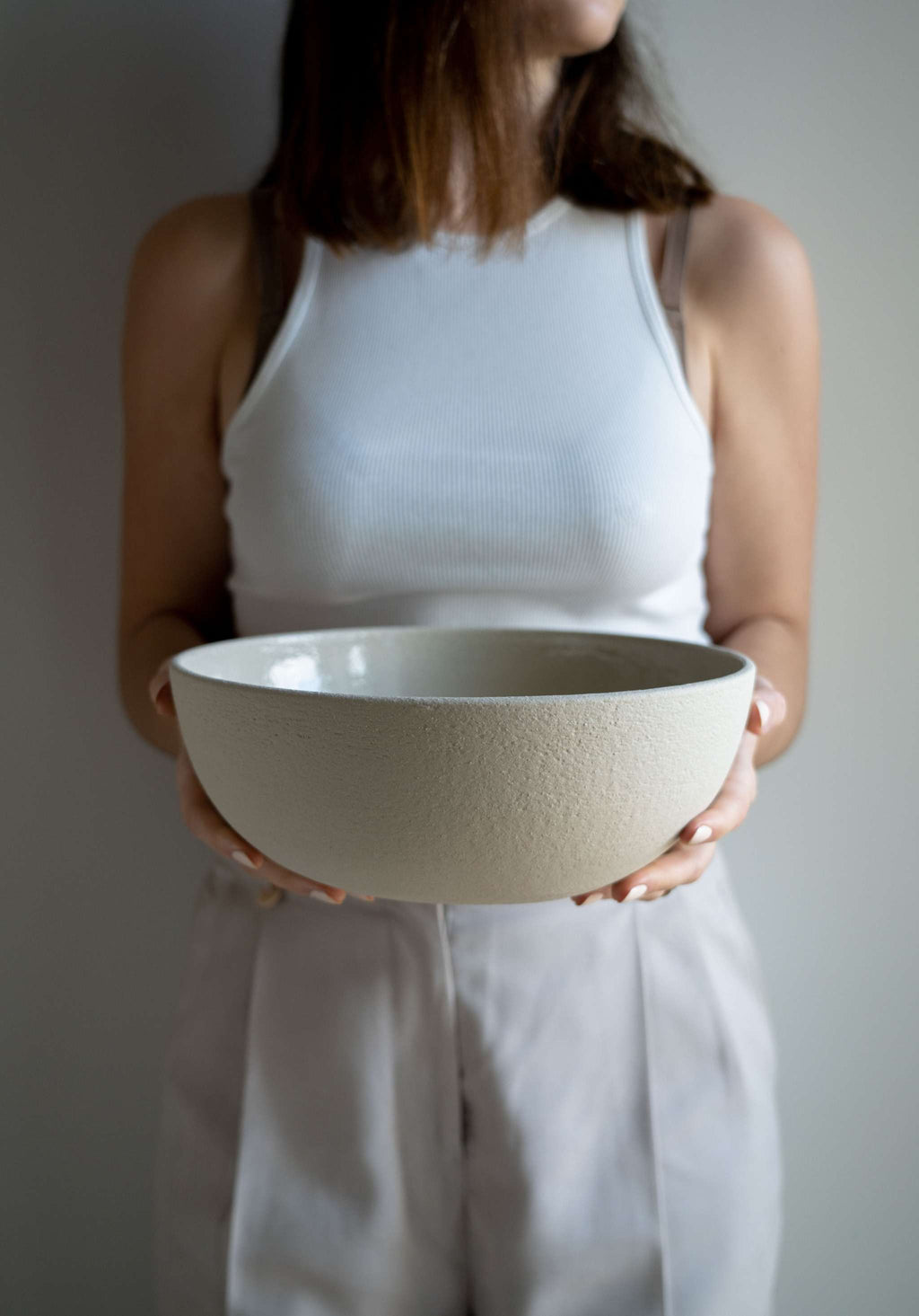 Exposed Clay Fruit Bowl, Transparent Glaze