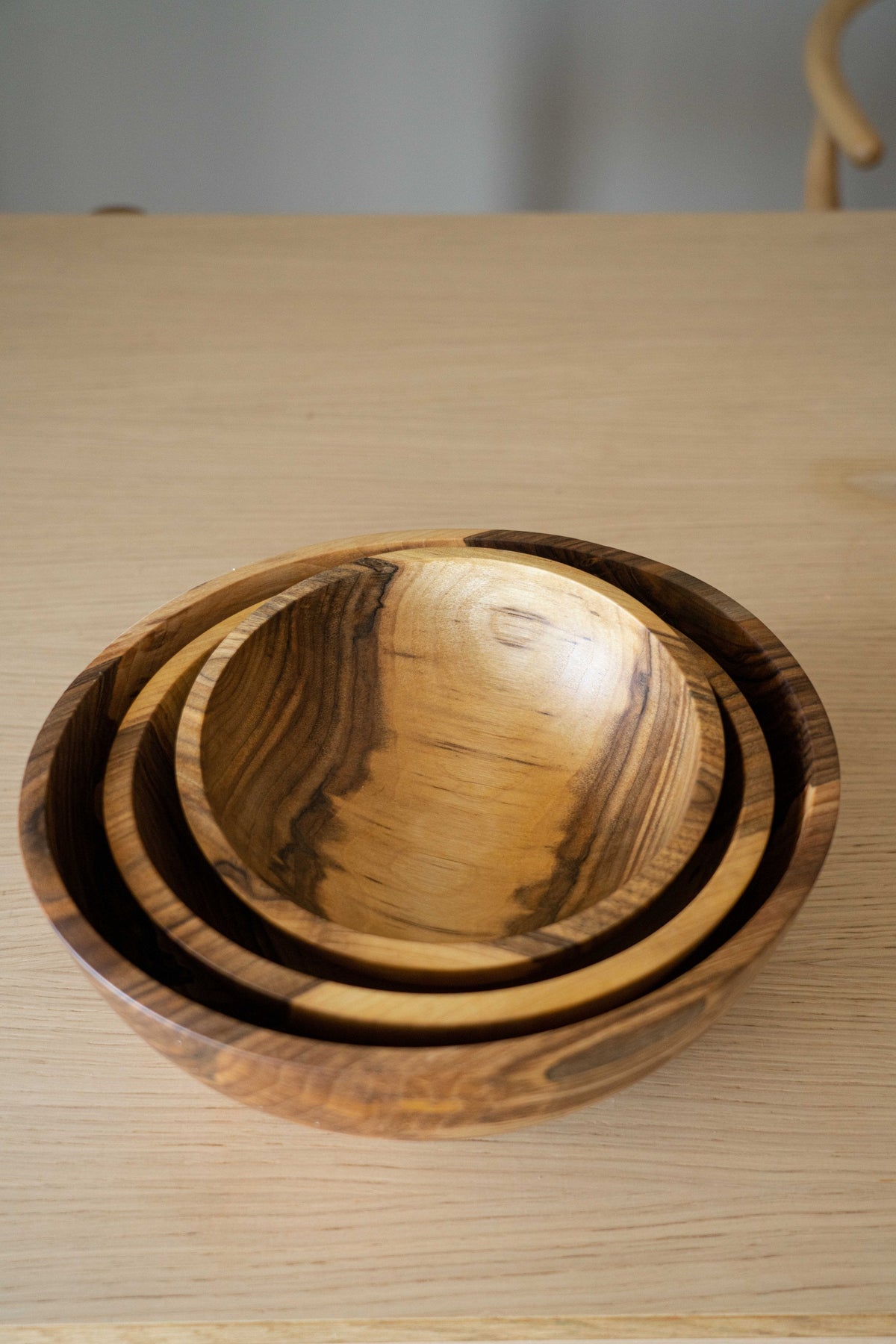 Walnut Nesting Bowl Set of 3