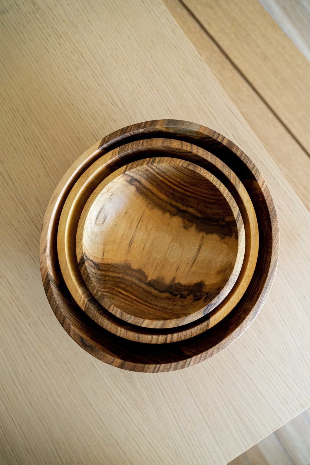 Walnut Nesting Bowl Set of 3