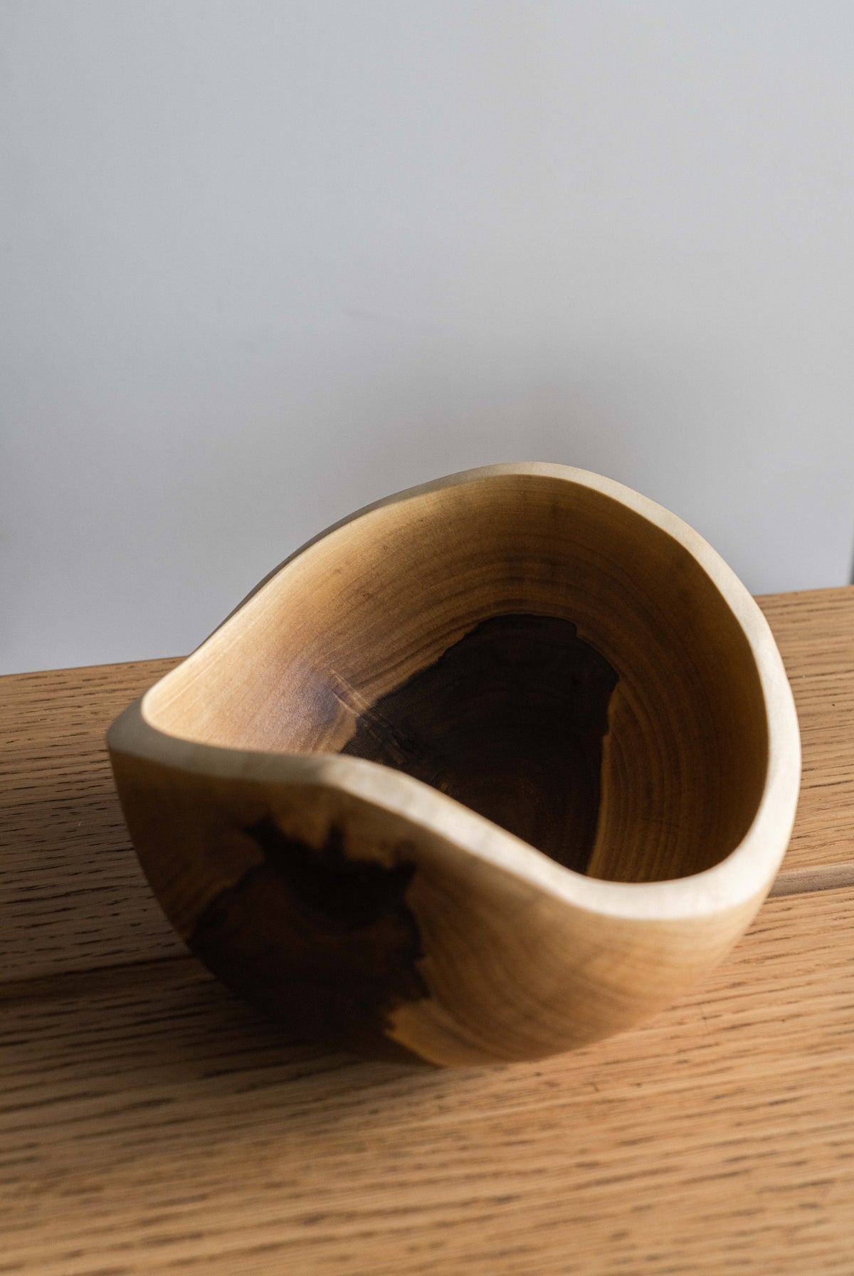 Hand-Carved Walnut Bowl, Small, view 5