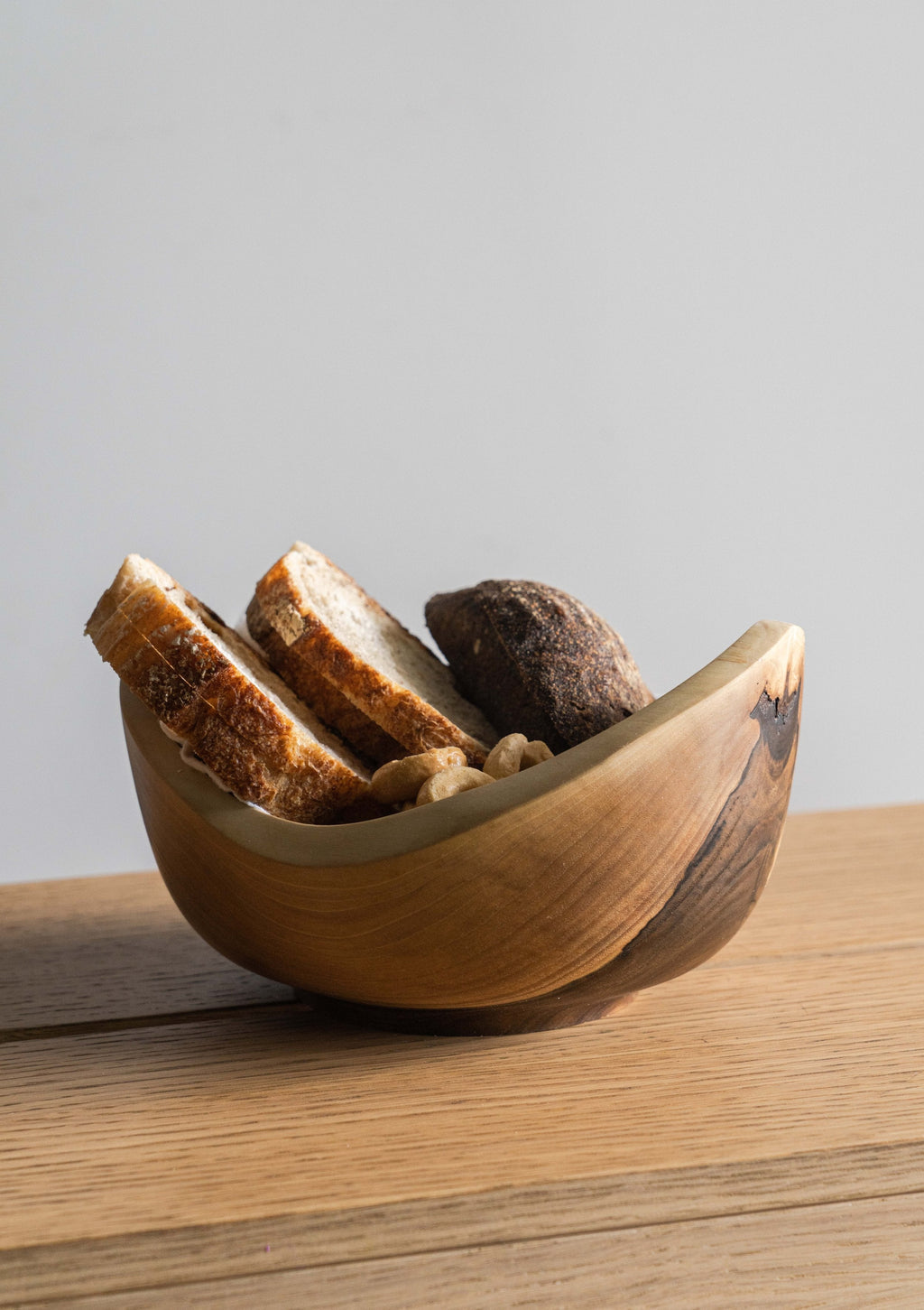 Hand-Carved Walnut Bowl, Small, alternate view