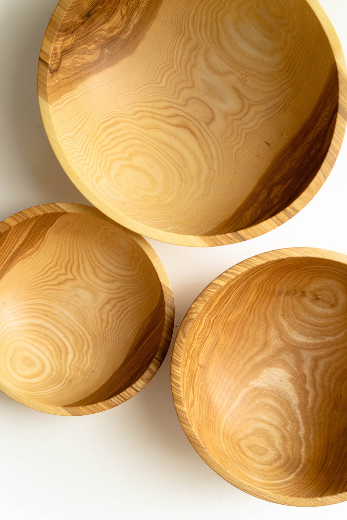 Ash Wood Nesting Bowl Set of 3, alternate view