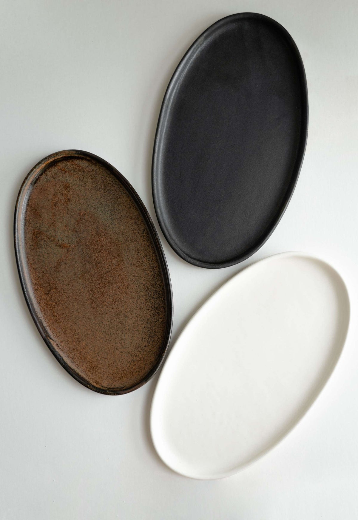 Rust Matte Oval Serving Platter