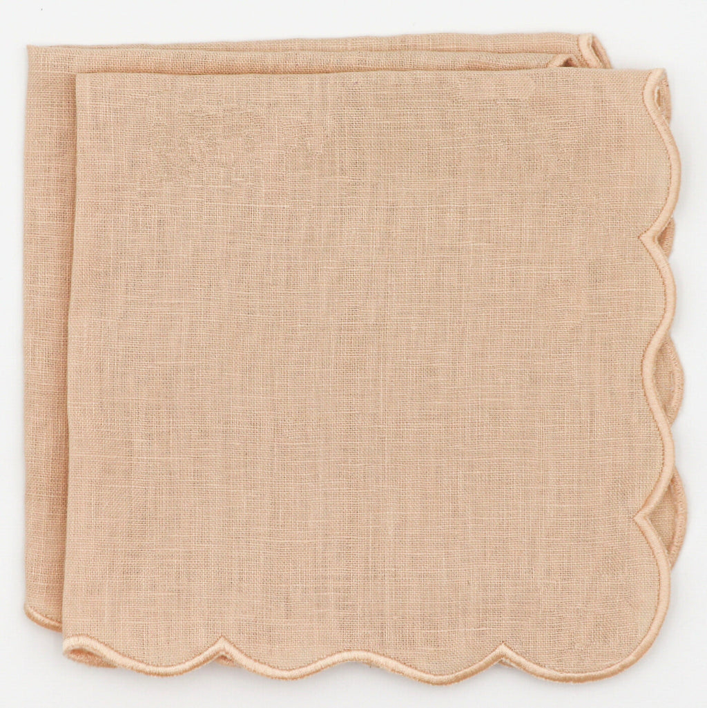 Vanilla Swirl Linen Napkins, Set of 4
