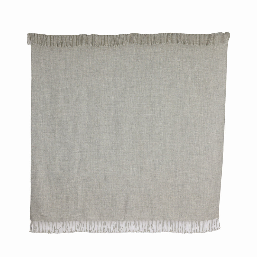 Wasi Baby Alpaca Throw, Undyed Graphite, alternate view