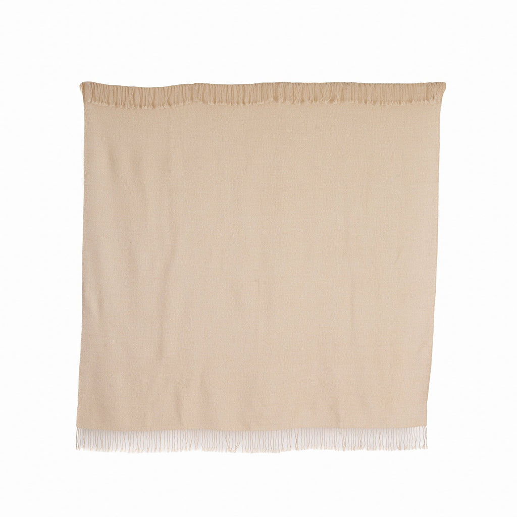 Wasi Baby Alpaca Throw, Ivory Mist, alternate view