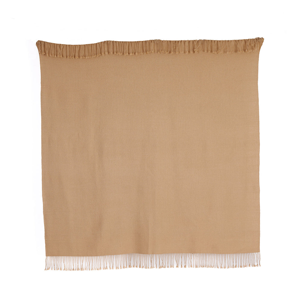 Wasi Baby Alpaca Throw, Rich Brown, alternate view