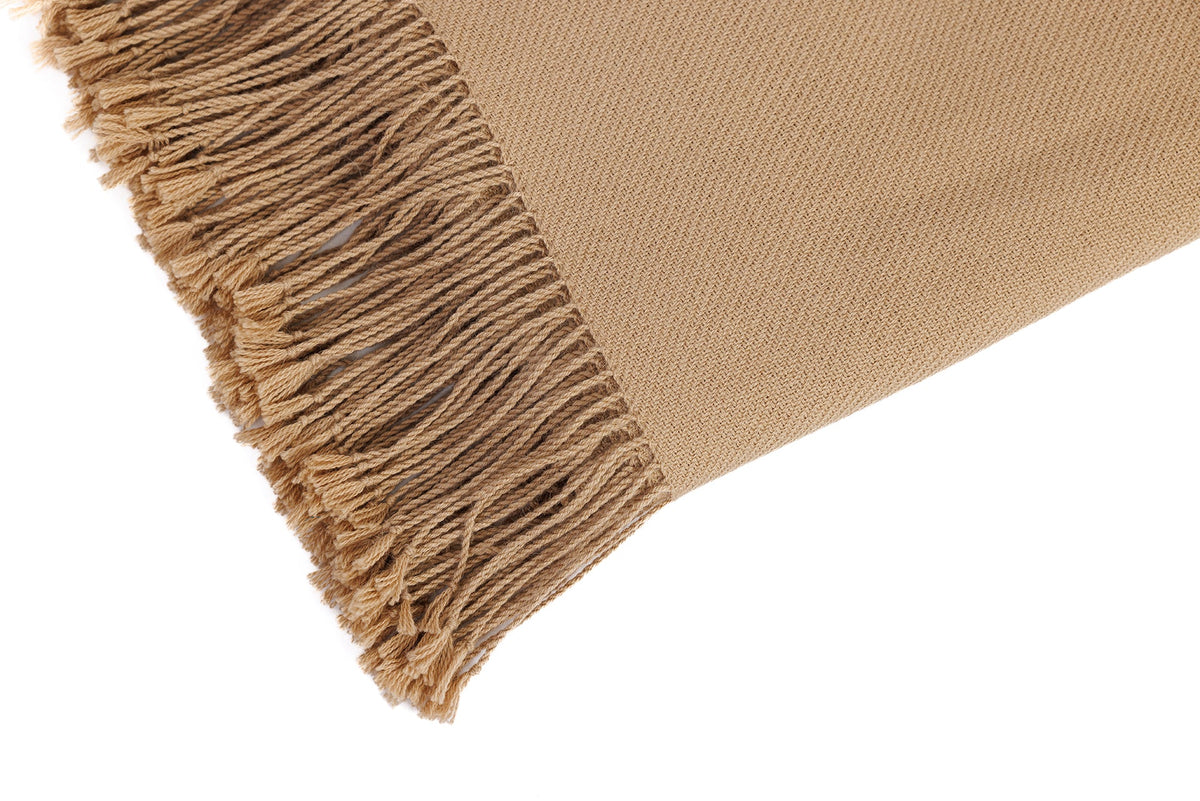 Wasi Baby Alpaca Throw, Rich Brown, another angle