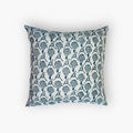 Nikhar Pure Linen Throw Pillow Cover, Azure Blue