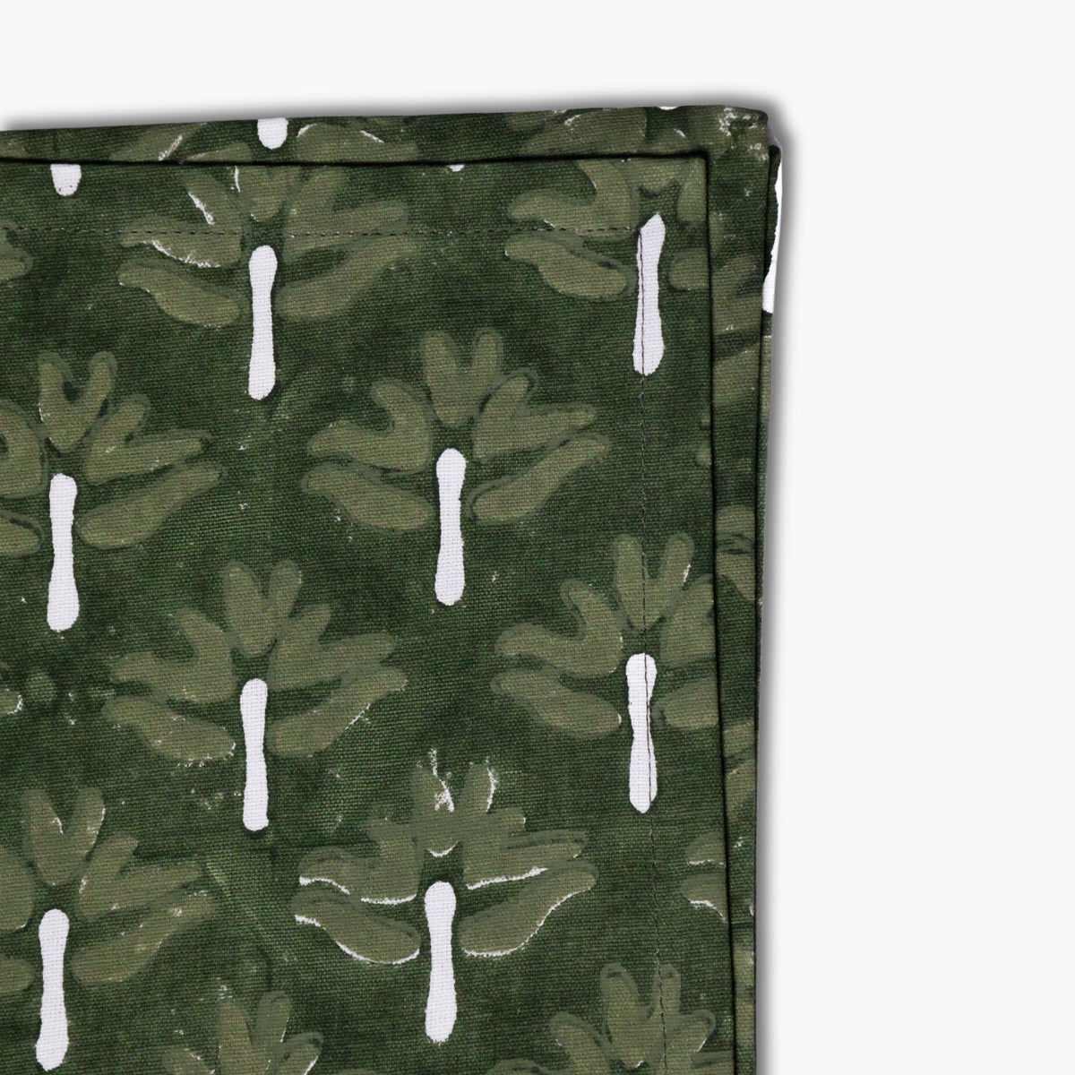 Zeenat Table Napkins, Chive, Set of 2, detail view